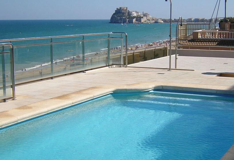 Apartamento Con Aire Acondicionado En 1ª Linea De Playa Edificio Moli De Vent Peñíscola Extérieur photo